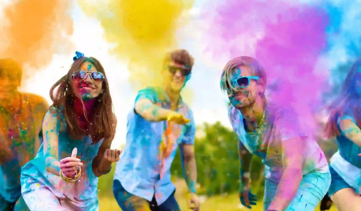 Holi Festival Dance Picture Sundarban Gangchil